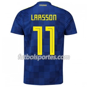 Camisetas Suecia Larsson 11 Segunda Equipacion Mundial 2018